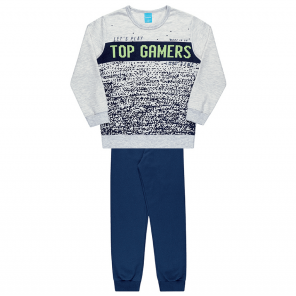  Conjunto Pijama Infantil Masculino Tamanho 10 Anos Kamylus