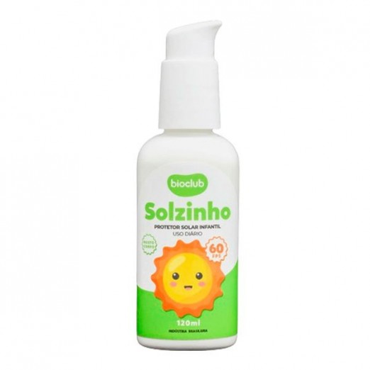 Protetor Solar Para Bebê Vegano e Natural 120ml Resistente a Água e Suor BioClub