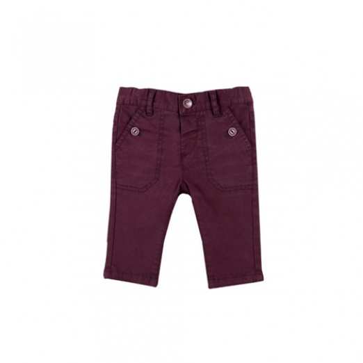 Calça masculina cor vinho - chicco 12 meses