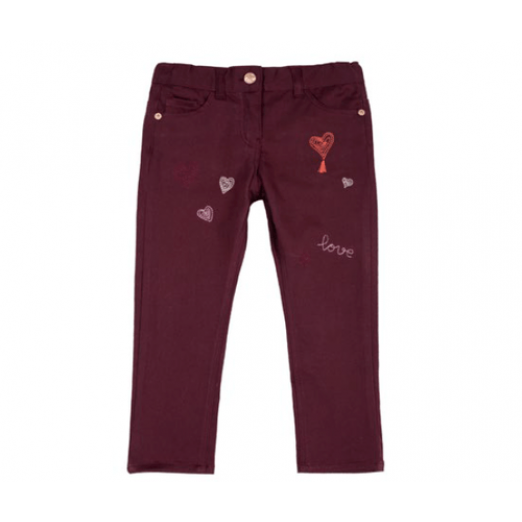 Calça Infantil Vinho 6 Anos Chicco