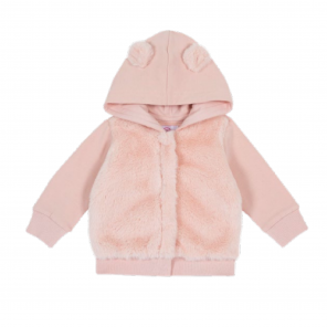 Casaco Infantil Rosa Orelhinhas 18 Meses Chicco