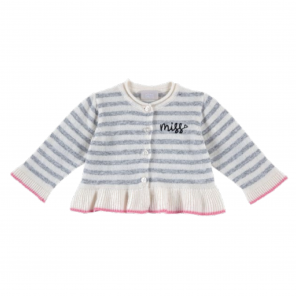 Blusa De Frio Infantil Listrado Brilhante Miss 18 Meses Chicco