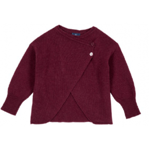 Blusa De Frio Infantil Tricot Vinho Botões 7 Anos Chicco