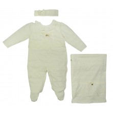 Saída Maternidade Infantil Newborn Lovely Jungle Creme 1 Mês Grow Up 