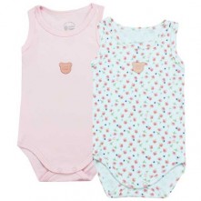 Pack Kit 2 Bodies Sued Egyp Floral Lisboa Mini Bear Tamanho G