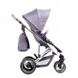 Carrinho Para Bebê Abc Design Como 4 Trio System Acompanha Moisés Carry Cot E Bebê Conforto Risus Desde o Nascimento Até 22 kg Woven Grey