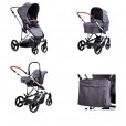 Carrinho De Bebê Abc Design Como 4 Trio System Acompanha Moisés Carry Cot E Bebê Conforto Risus Desde o Nascimento Até 22 kg Diamante Asphalt