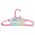 Kit com 10 Cabides Rosa Infantil Buba