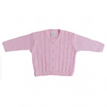 Casaco Infantil Feminino Rosa Bebê Milly Baby Tam P