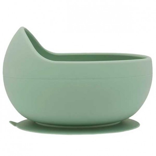 Bowl Silicone Verde Ventosa Infantil  Buba