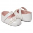 Sapato Infantil Feminino Branco  Velcro Fase 1 Tam 3 Pimpolho