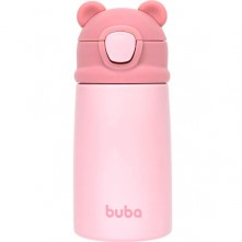 Garrafa Térmica Infantil Urso Rosa Buba