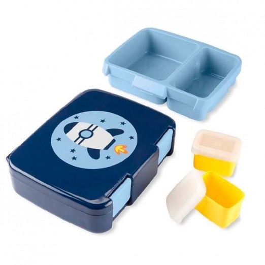 Bento Box Spark Style Espaço Azul Marinho Para Menino Skip Hop