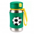 Garrafa Infantil de Aço Inox Para Menino Com Canudo Spark Style Fut Skip Hop