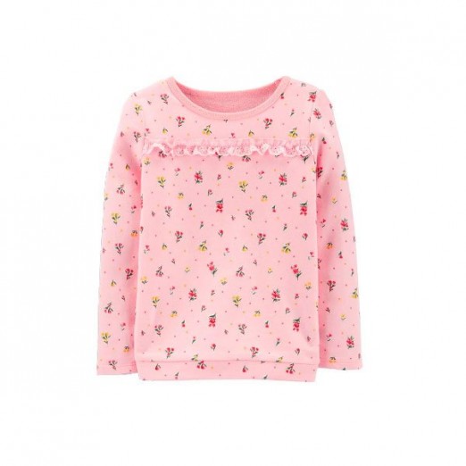 Blusa Feminina Infantil Floral Importado 6 Meses