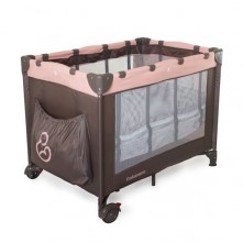 Berço Infantil Affetto Cappuccino Rosa Galzerano