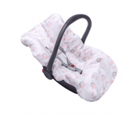 Capa para bebê conforto acolchoada  dupla face 92cm x 55cm feminino