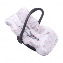 Capa para bebê conforto acolchoada  dupla face 92cm x 55cm feminino