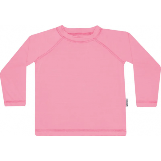 Camiseta Infantil Com Proteção Solar E Manga Longa Rosa 3 Anos Dedeka