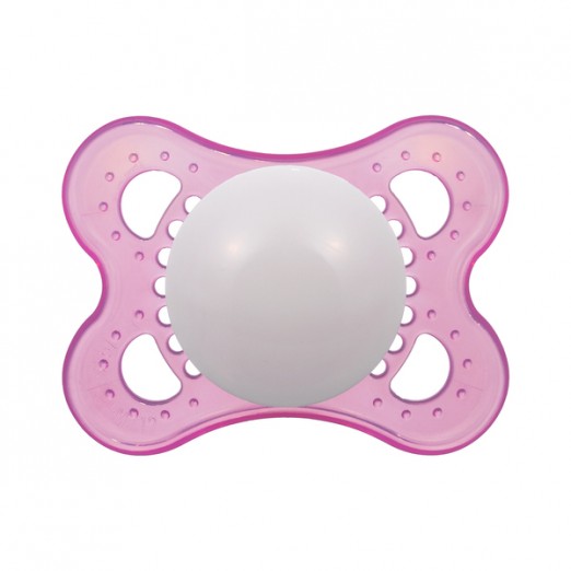 Chupeta mam original rosa 0 a 6 meses silicone