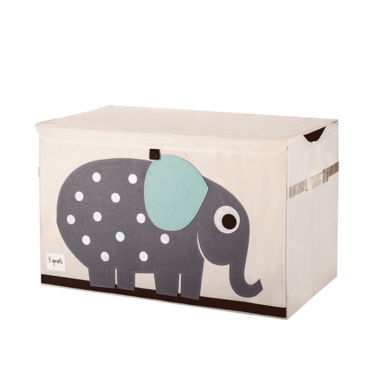 Organizador Para Quarto Retangular Elefante 61cm x 37cm x 38cm 3 Sprouts