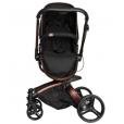 Carrinho Para Bebê Travel System Vulkan Preto Acopla O Bebê Conforto Cocoon Galzerano