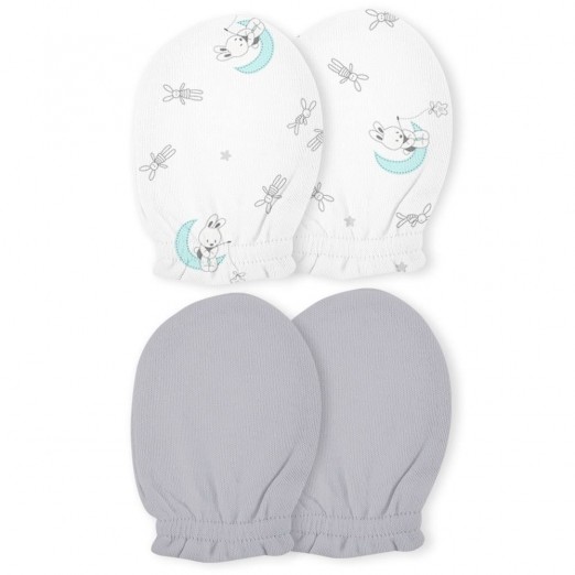 Kit De Luvas Para Bebê Recém Nascidos  Coelho  2 Pares Papi