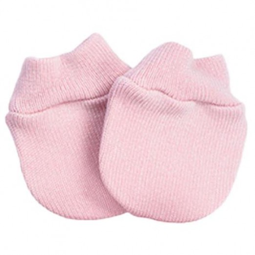 Luva Infantil Em Tricot  Rosa RN Tricart Baby