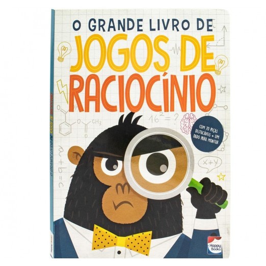 O Grande Livro De Jogo De Raciocínio C/70 Peças Happy Books