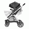 Carrinho Anna2 Max Cosi Travel System Acopla Bebê Conforto Citi Desde O Nascimento Até 15kg Essential Black