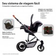 Adaptador Abc Design  Para Bebê Conforto Risus Adapta Aos Carrinhos Como, Merano, Zoom E Salsa Preto