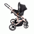 Carrinho Bebê Abc Design Como 4 Trio System Acompanha Moisés Carry Cot E Bebê Conforto Risus Rose Gold