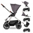 Carrinho Para Bebê Abc Design Samba Diamante Travel System Acopla Bebê Conforto e Moisés