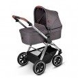 Carrinho Para Bebê Abc Design  Samba Diamante Travel System e Bebê Conforto Risus Asphalt Diamond