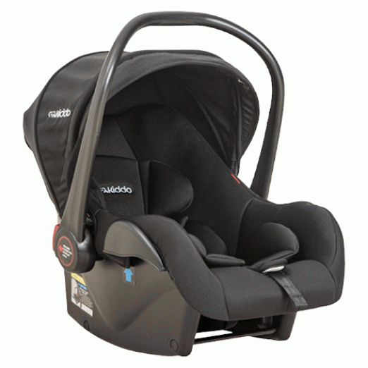 Bebê Conforto Casulo Click Melange Preto Capuz Removível Kiddo