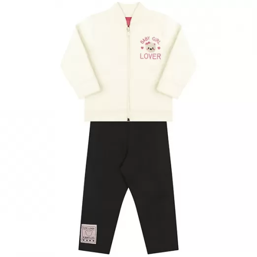 Conjunto Infantil Soft e Microthermo M Off White Kamylus