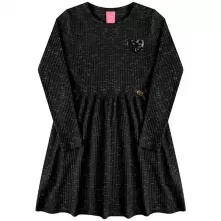 Vestido Infantil Preto 14 Kamylus