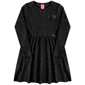 Vestido Infantil Preto 10 Kamylus