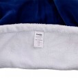 Manta Infantil Pompom Baby Azul e Branco Comtac