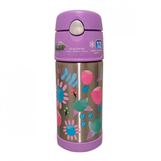 Garrafa Térmica Infantil Feminina 335ml Mantém Gelado 12 Horas Thermos Importada