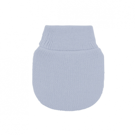 Luva de Tricot Infantil para Recém Nascido Azul Pimpolho