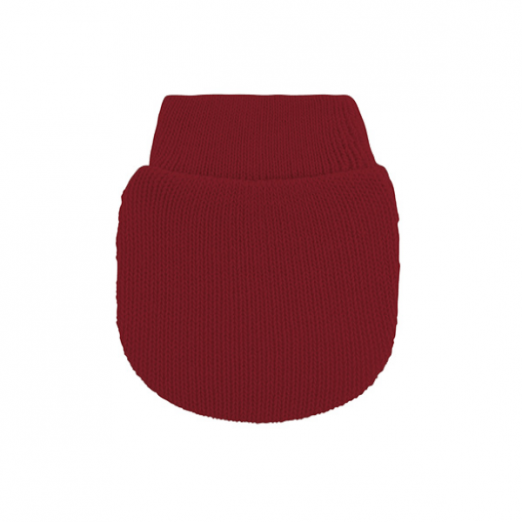 Luva de Tricot Infantil para Recém Nascido Vermelho Pimpolho