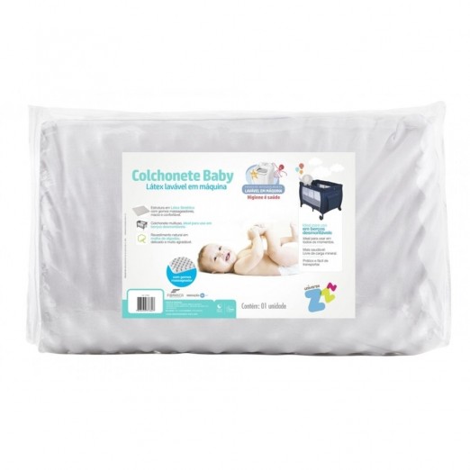 Colchonete Lavável Infantil  Multiuso 65x90x05 CM 100% Algodão Fibrasca