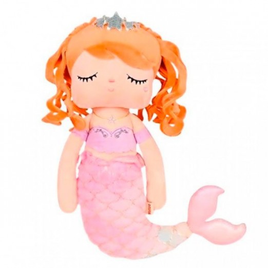 Boneca Infantil Para Menina Ângela Sereia Isla 33cm Metoo