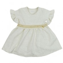 Vestido Infantil Bebê Menina Manga Curta Daisy Family Grow Up 6M