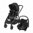 Carrinho infantil e bebê conforto travel sysytem anna trio nomand black max cosi