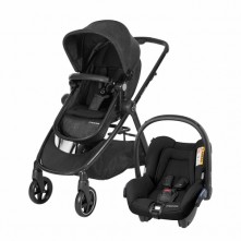 Carrinho De Bebê Maxi Cosi Trio System Anna Nomand Black