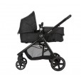 Carrinho infantil e bebê conforto travel sysytem anna trio nomand black max cosi