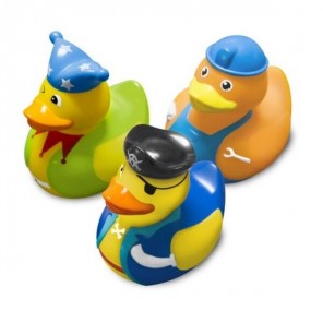 Brinquedos para o banho serie patos fantasia