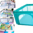 Cercado Infantil Playpen Com Tela Respirável Azul Mastela 150x180cm